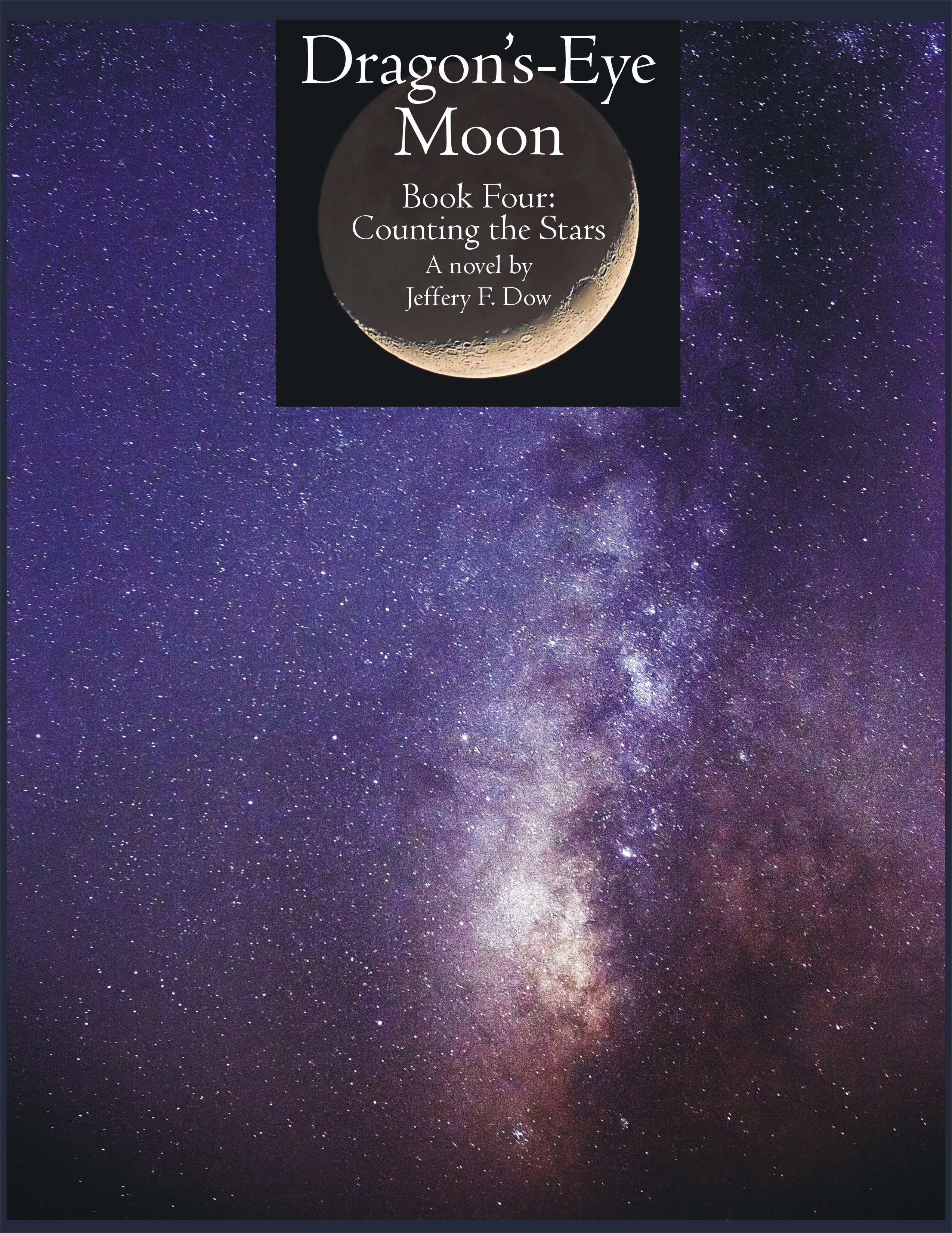 Cover of a book showing a vertical photo of the Milky Way