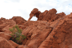 Photo of red sedimentary rock formation