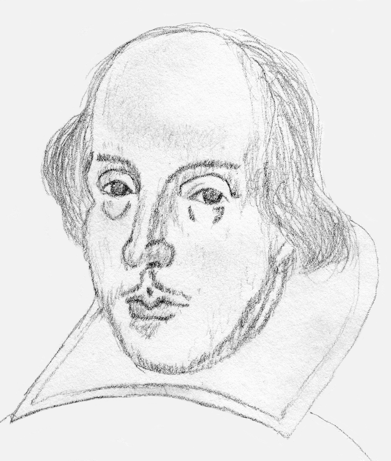 Sketch of William Shakespeare
